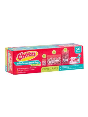 Cheers Multipurpose Double Seal Snack Bag - Combo Pack (1 Box)