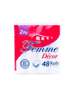 Femme 2 Ply Bathroom Tissue  (48 Rolls)