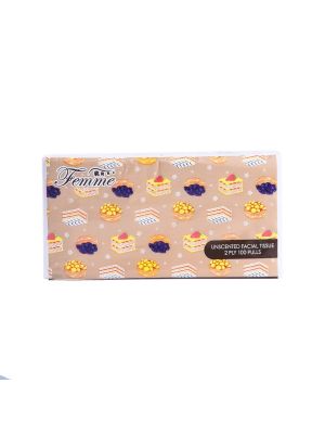 Femme Big Travel Pack Facial Tissue 100 Pulls (Pack of 3)