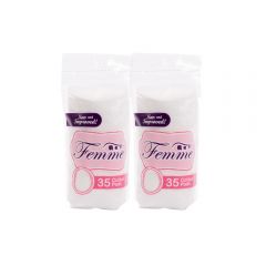 Femme Cotton Round Pads - 35 Pieces (Pack of 2)