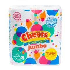 Cheers Jumbo Kitchen Towel Nested Twin
