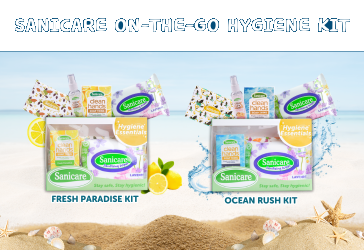 HYGIENE ON THE GO MADE BETTER BY SANICARE’S NEW HYGIENE KITS!
